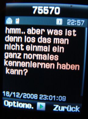 date sms keine antwort